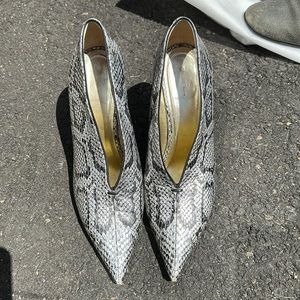 Celine Paris Snakeskin pump heels size 10